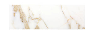Calacatta | Color: White | Material: Marble | Finish: Antique | Sold By: SQFT | Tile Size: 4"x12"x0.375" | Commercial: Yes | Residential: Yes | Floor Rated: Yes | Wet Areas: Yes | AJ-23-0809