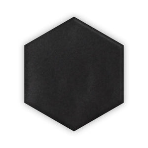Cast Iron 4” Hexagon | Color: Black | Material: Porcelain | Finish: Matte | Sold By: SQFT | Tile Size: 4"x4"x0.313" | Commercial: Yes | Residential: Yes | Floor Rated: Yes | Wet Areas: Yes | AJ-23-1301