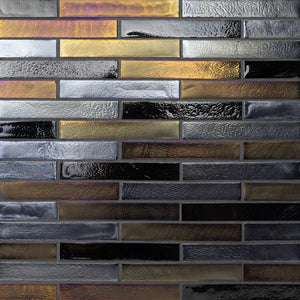 Clean Edge - Vibrato Offset | Color: Moroccan Desert | Material: Glass | Finish: Blend | Sold By: Case | Square Foot Per Case: 9.32 | Tile Size: 11.125"x12.063"x0.24" | Commercial: No | Residential: Yes | Floor Rated: Yes | Wet Areas: Yes | AJ-23-1603