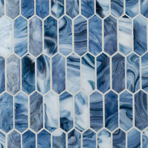 Las Playas - Picket | Color: La Jolla | Material: Glass | Finish: Blend | Sold By: Case | Square Foot Per Case: 8.06 | Tile Size: 9.875"x11.75"x0.24" | Commercial: No | Residential: Yes | Floor Rated: Yes | Wet Areas: Yes | AJ-23-1603