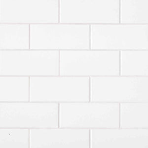 Classic White | Color: Ice White | Material: Ceramic | Finish: Gloss | Sold By: Case | Square Foot Per Case: 11.25 | Tile Size: 4.25"x10"x0.25" | Commercial: Yes | Residential: Yes | Floor Rated: No | Wet Areas: Yes | AJ-23-205