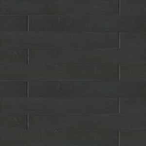 Italian Mod | Color: Black | Material: Porcelain | Finish: Matte | Sold By: Case | Square Foot Per Case: 10.66 | Tile Size: 3"x24"x0.25" | Commercial: Yes | Residential: Yes | Floor Rated: Yes | Wet Areas: Yes | AJ-23-205
