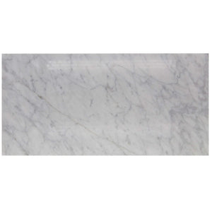 Bianco Carrara | Color: Grey White | Material: Marble | Finish: Polished | Sold By: Case | Square Foot Per Case: 4 | Tile Size: 12"x24"x0.375" | Commercial: Yes | Residential: Yes | Floor Rated: Yes | Wet Areas: Yes | AJ-23-0809