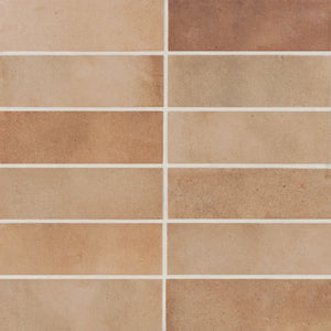 Dion | Color: Cotto | Material: Porcelain | Finish: Matte | Sold By: SQFT | Tile Size: 2"x6"x0.375" | Commercial: Yes | Residential: Yes | Floor Rated: Yes | Wet Areas: Yes | AJ-23-205