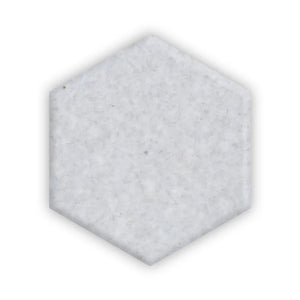 Casper 4” Hexagon | Color: White | Material: Porcelain | Finish: Matte | Sold By: SQFT | Tile Size: 4"x4"x0.313" | Commercial: No | Residential: Yes | Floor Rated: Yes | Wet Areas: Yes | AJ-23-1301