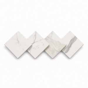 Calacatta | 10x10 | Octogon White | Antiqued with Calacatta Dot