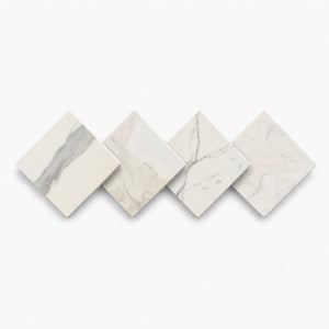 Carrara | 10x10 | Octogon White | Antiqued with Calacatta Dot