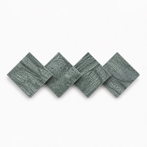 Calacatta | 10x10 | Octogon White | Antiqued with Verde Esme Dot