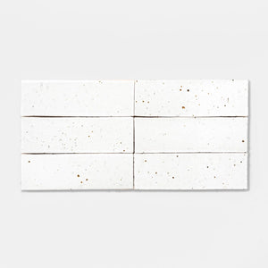 Handcraft Glazed Brick Pure White | Color: White | Material: Thin Brick | Finish: Gloss | Sold By: SQFT | Tile Size: 2.5"x8"x0.5" | Commercial: No | Residential: Yes | Floor Rated: Yes | Wet Areas: Yes | AJ-23-1301