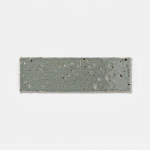 Handcraft Glazed Brick Mist | Color: Green | Material: Thin Brick | Finish: Gloss | Sold By: SQFT | Tile Size: 2.5"x8"x0.5" | Commercial: No | Residential: Yes | Floor Rated: Yes | Wet Areas: Yes | AJ-23-1301