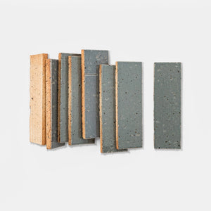 Handcraft Glazed Brick Mist | Color: Green | Material: Thin Brick | Finish: Gloss | Sold By: SQFT | Tile Size: 2.5"x8"x0.5" | Commercial: No | Residential: Yes | Floor Rated: Yes | Wet Areas: Yes | AJ-23-1301