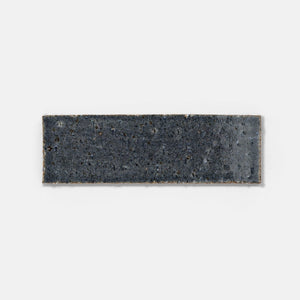 Handcraft Glazed Brick Mykonos | Color: Black | Material: Thin Brick | Finish: Gloss | Sold By: SQFT | Tile Size: 2.5"x8"x0.5" | Commercial: No | Residential: Yes | Floor Rated: Yes | Wet Areas: Yes | AJ-23-1301