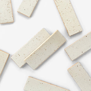 Handcraft Glazed Brick Linen | Color: White | Material: Thin Brick | Finish: Gloss | Sold By: SQFT | Tile Size: 2.5"x8"x0.5" | Commercial: Yes | Residential: Yes | Floor Rated: Yes | Wet Areas: Yes | AJ-23-1301