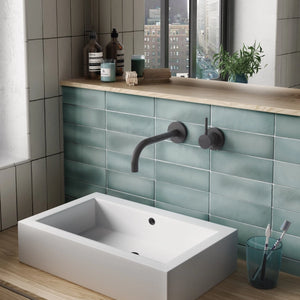 Artisan | Color: Green | Material: Ceramic | Finish: Matte | Sold By: Case | Square Foot Per Case: 5.38 | Tile Size: 2.5"x8"x0.375" | Commercial: No | Residential: Yes | Floor Rated: No | Wet Areas: Yes | AJ-23-