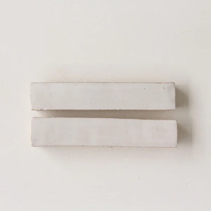 Zellige | Color: Snow | Material: Ceramic | Finish: Gloss | Sold By: Case | Square Foot Per Case: 2.69 | Tile Size: 1"x6"x0.787" | Commercial: Yes | Residential: Yes | Floor Rated: Yes | Wet Areas: Yes | AJ-23-3337-EZR1525-01