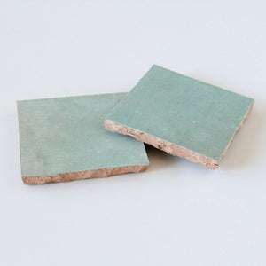 Zellige | Color: Moss | Material: Ceramic | Finish: Gloss | Sold By: Case | Square Foot Per Case: 10.76 | Tile Size: 4"x4"x0.787" | Commercial: Yes | Residential: Yes | Floor Rated: Yes | Wet Areas: Yes | AJ-23-3337