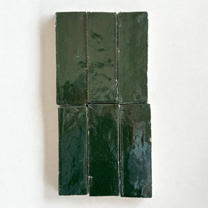 Zellige | 2x6 | Dark Green | Gloss