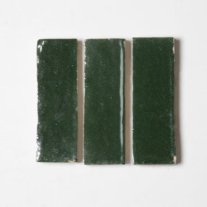 Zellige | 2x6 | Dark Green | Gloss