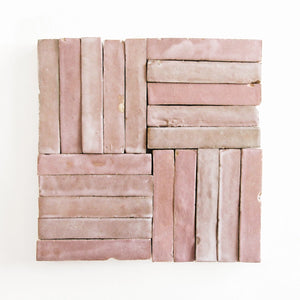 Zellige | 1x6 | Moroccan Pink | Gloss