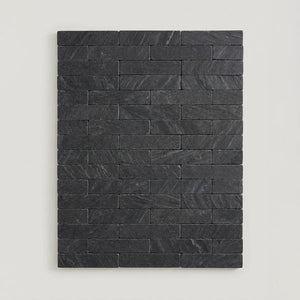 Moroccan Black Marble | Color: Black | Material: Marble | Finish: Matte | Sold By: Case | Square Foot Per Case: 5.38 | Tile Size: 2"x8"x0.591" | Usage: Commercial: Yes | Residential: Yes | Floor Rated: Yes | Wet Areas: Yes