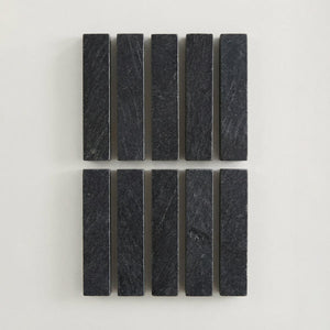 Moroccan Black Marble | Color: Black | Material: Marble | Finish: Matte | Sold By: Case | Square Foot Per Case: 5.38 | Tile Size: 2"x8"x0.591" | Usage: Commercial: Yes | Residential: Yes | Floor Rated: Yes | Wet Areas: Yes