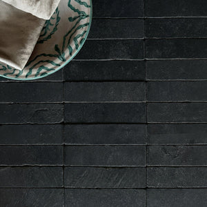 Moroccan Black Marble | Color: Black | Material: Marble | Finish: Matte | Sold By: Case | Square Foot Per Case: 5.38 | Tile Size: 2"x8"x0.591" | Usage: Commercial: Yes | Residential: Yes | Floor Rated: Yes | Wet Areas: Yes