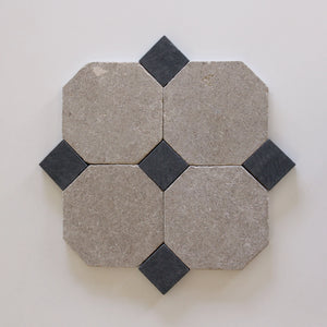 Moroccan Limestone | Octagon | Color: Sahara | Material: Limestone | Finish: Matte | Sold By: Case | Square Foot Per Case: 4.53 | Tile Size: 8"x8"x0.75" | Commercial: Yes | Residential: Yes | Floor Rated: Yes | Wet Areas: Yes | AJ-23-3337-EZRMLOCT-Sahara-34