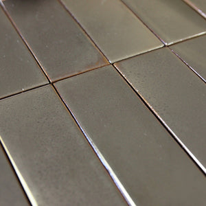Nusa | Color: Solea, Material: Ceramic, Finish: Gloss, Sold By: Case, Tile Size: 2"x8"x0.59", Commercial: Yes | Residential: Yes | Floor Rated: Yes | Wet Areas: Yes