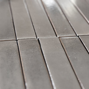 Nusa | Color: Solea, Material: Ceramic, Finish: Gloss, Sold By: Case, Tile Size: 1"x8"x0.59", Commercial: Yes | Residential: Yes | Floor Rated: Yes | Wet Areas: Yes
