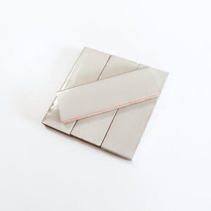 Tierra | Color: Nieve | Material: Ceramic | Finish: Gloss | Sold By: Case | Square Foot Per Case: 5.38 | Tile Size: 2"x6"x0.472" | Commercial: Yes | Residential: Yes | Floor Rated: No | Wet Areas: Yes | AJ-23-3337-EZTIER1505-Nieve