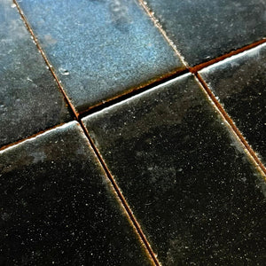 Tierra | Color: Oscuro | Material: Ceramic | Finish: Gloss | Sold By: Case | Square Foot Per Case: 5.38 | Tile Size: 2"x6"x0.472" | Commercial: Yes | Residential: Yes | Floor Rated: No | Wet Areas: Yes | AJ-23-3337-EZTIER1505-Oscuro