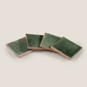 Tierra | Color: Kelp | Material: Ceramic | Finish: Gloss | Sold By: Case | Square Foot Per Case: 5.38 | Tile Size: 4"x4"x0.472" | Commercial: Yes | Residential: Yes | Floor Rated: Yes | Wet Areas: Yes | AJ-23-3337-EZRTIER1010-Kelp