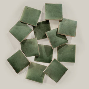 Tierra | Color: Kelp | Material: Ceramic | Finish: Gloss | Sold By: Case | Square Foot Per Case: 5.38 | Tile Size: 4"x4"x0.472" | Commercial: Yes | Residential: Yes | Floor Rated: Yes | Wet Areas: Yes | AJ-23-3337-EZRTIER1010-Kelp