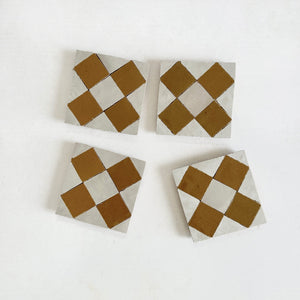 Zellige Mosaic - Tavira | Color: Manuka/Oat | Material: Ceramic | Finish: Gloss | Sold By: Case | Square Foot Per Case: 5.38 | Tile Size: 4"x4"x0.472" | Commercial: Yes | Residential: Yes | Floor Rated: Yes | Wet Areas: Yes | AJ-23-3337-EZR0225-25-39
