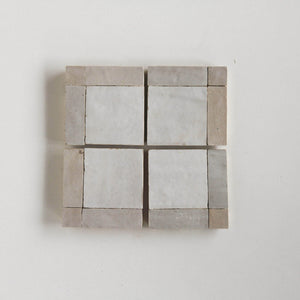 Zellige Mosaic - Palacio | Color: Snow/Dust | Material: Ceramic | Finish: Gloss | Sold By: Case | Square Foot Per Case: 5.38 | Tile Size: 4"x4"x0.472" | Commercial: Yes | Residential: Yes | Floor Rated: Yes | Wet Areas: Yes | AJ-23-3337-EZR0226-01-02