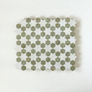 Zellige Mosaic - Senda | Color: Avocado/Snow | Material: Ceramic | Finish: Gloss | Sold By: Case | Square Foot Per Case: 8.40 | Tile Size: 11.8"x10.5"x0.472" | Commercial: Yes | Residential: Yes | Floor Rated: Yes | Wet Areas: Yes | AJ-23-3337-EZR0196-06-01