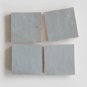 Zellige | Color: Duck Egg Blue | Material: Ceramic | Finish: Gloss | Sold By: Case | Square Foot Per Case: 10.76 | Tile Size: 4"x4"x0.787" | Commercial: Yes | Residential: Yes | Floor Rated: Yes | Wet Areas: Yes | AJ-23-3337-EZR1010-34