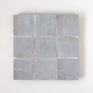 Zellige | Color: Duck Egg Blue | Material: Ceramic | Finish: Gloss | Sold By: Case | Square Foot Per Case: 10.76 | Tile Size: 4"x4"x0.787" | Commercial: Yes | Residential: Yes | Floor Rated: Yes | Wet Areas: Yes | AJ-23-3337-EZR1010-34