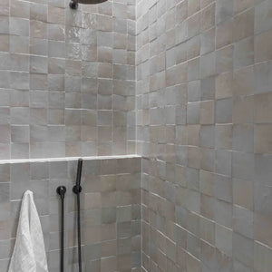 Zellige | Color: Dust | Material: Ceramic | Finish: Gloss | Sold By: Case | Square Foot Per Case: 10.76 | Tile Size: 4"x4"x0.787" | Commercial: Yes | Residential: Yes | Floor Rated: Yes | Wet Areas: Yes | AJ-23-3337-EZR1010-02