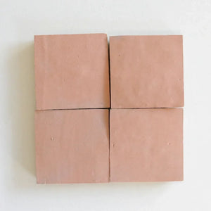 Zellige | Color: Melecoton | Material: Ceramic | Finish: Gloss | Sold By: Case | Square Foot Per Case: 10.76 | Tile Size: 4"x4"x0.787" | Commercial: Yes | Residential: Yes | Floor Rated: Yes | Wet Areas: Yes | AJ-23-3337-EZR1010-37