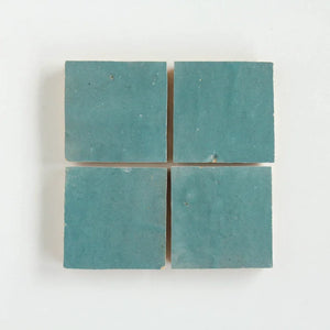 Zellige | Color: Peacock | Material: Ceramic | Finish: Gloss | Sold By: Case | Square Foot Per Case: 10.76 | Tile Size: 4"x4"x0.787" | Commercial: Yes | Residential: Yes | Floor Rated: Yes | Wet Areas: Yes | AJ-23-3337-EZR1010-10