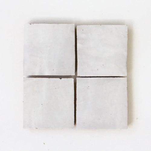 Zellige | Color: Snow | Material: Ceramic | Finish: Gloss | Sold By: Case | Square Foot Per Case: 10.76 | Tile Size: 4"x4"x0.787" | Commercial: Yes | Residential: Yes | Floor Rated: Yes | Wet Areas: Yes | AJ-23-3337-EZR1010-01