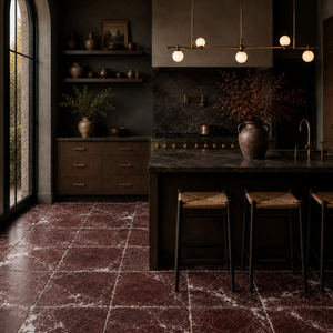 Rosso Levanto | 18x18 | Red | Old world