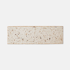 Handcraft Glazed Brick Rice Paper | Color: Rice Paper| Material: Thin Brick | Finish: Matte | Sold By: SQFT | Tile Size: 2.5"x8"x0.5" | Commercial: Yes | Residential: Yes | Floor Rated: Yes | Wet Areas: Yes | AJ-23-1301