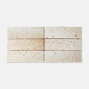 Handcraft Glazed Brick Rice Paper | Color: Rice Paper| Material: Thin Brick | Finish: Matte | Sold By: SQFT | Tile Size: 2.5"x8"x0.5" | Commercial: Yes | Residential: Yes | Floor Rated: Yes | Wet Areas: Yes | AJ-23-1301