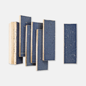 Handcraft Glazed Brick Ibiza Blue | Color: Ibiza Blue| Material: Thin Brick | Finish: Matte | Sold By: SQFT | Tile Size: 2.5"x8"x0.5" | Commercial: Yes | Residential: Yes | Floor Rated: Yes | Wet Areas: Yes | AJ-23-1301