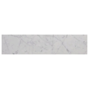 Bianco Carrara | Chevron | Color: Grey White | Material: Marble | Finish: Honed | Sold By: SQFT | Tile Size: 4"x18"x0.375" | Commercial: Yes | Residential: Yes | Floor Rated: Yes | Wet Areas: Yes | AJ-23-0809