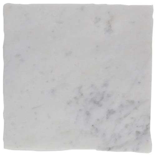 Bianco Carrara | Color: Grey White | Material: Marble | Finish: Old world | Sold By: SQFT | Tile Size: 4"x4"x0.375" | Commercial: Yes | Residential: Yes | Floor Rated: Yes | Wet Areas: Yes | AJ-23-0809
