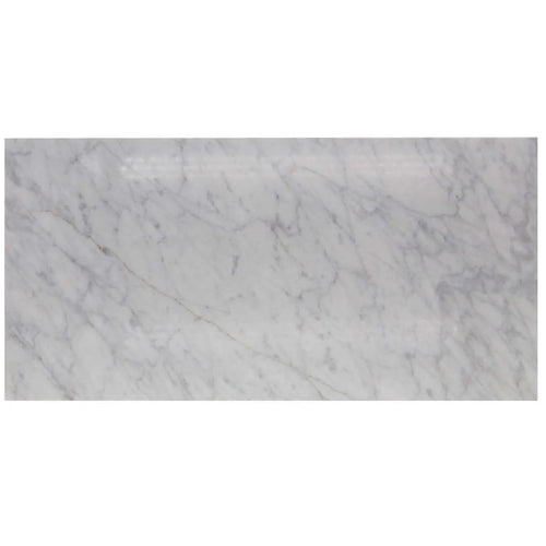 Bianco Carrara | Color: Grey White | Material: Marble | Finish: Polished | Sold By: Case | Square Foot Per Case: 4 | Tile Size: 12"x24"x0.375" | Commercial: Yes | Residential: Yes | Floor Rated: Yes | Wet Areas: Yes | AJ-23-0809