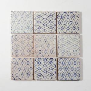 Amano | Color: Azul | Material: Ceramic | Finish: Gloss | Sold By: Case | Square Foot Per Case: 5.38 | Tile Size: 4"x4"x0.787" | Usage: Commercial: Yes | Residential: Yes | Floor Rated: No | Wet Areas: Yes